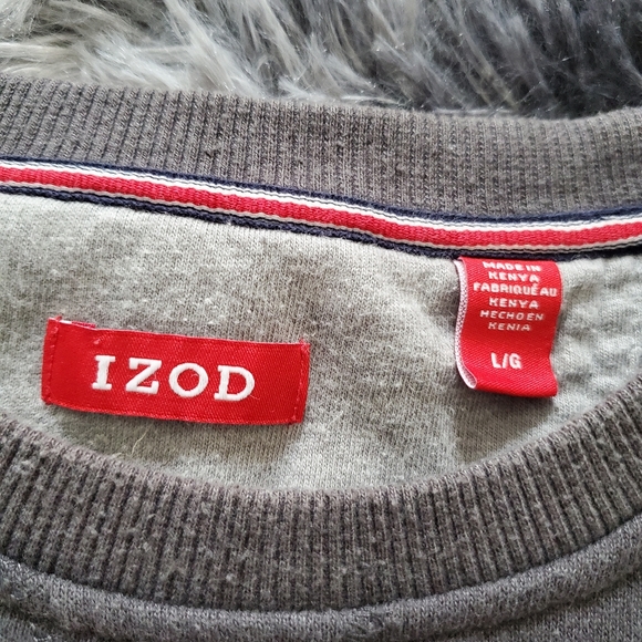 IZOD advantage fleece crewneck sweatshirt L - Picture 4 of 6